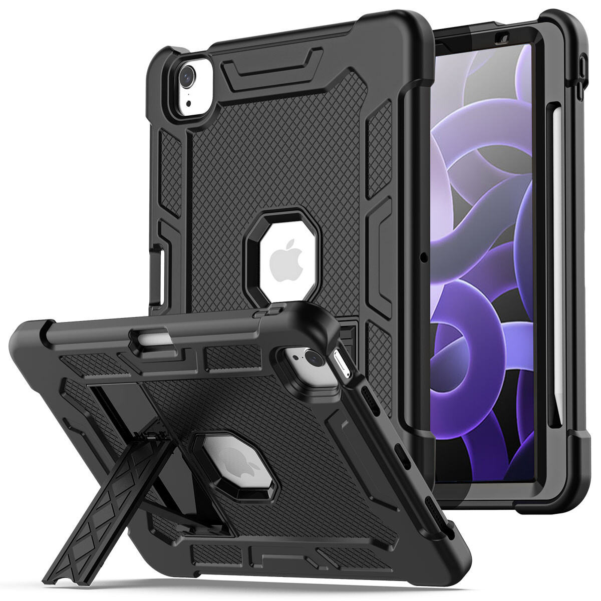 Rugged Case For iPad Air 5th Generation 10.9" Shockproof Heavy Duty Stand Cover