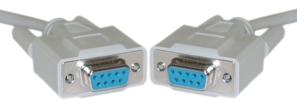 Lot10pk 25ft long DB9 pin Female~F Null Modem Cross/Nul wired,Serial RS232 Cable