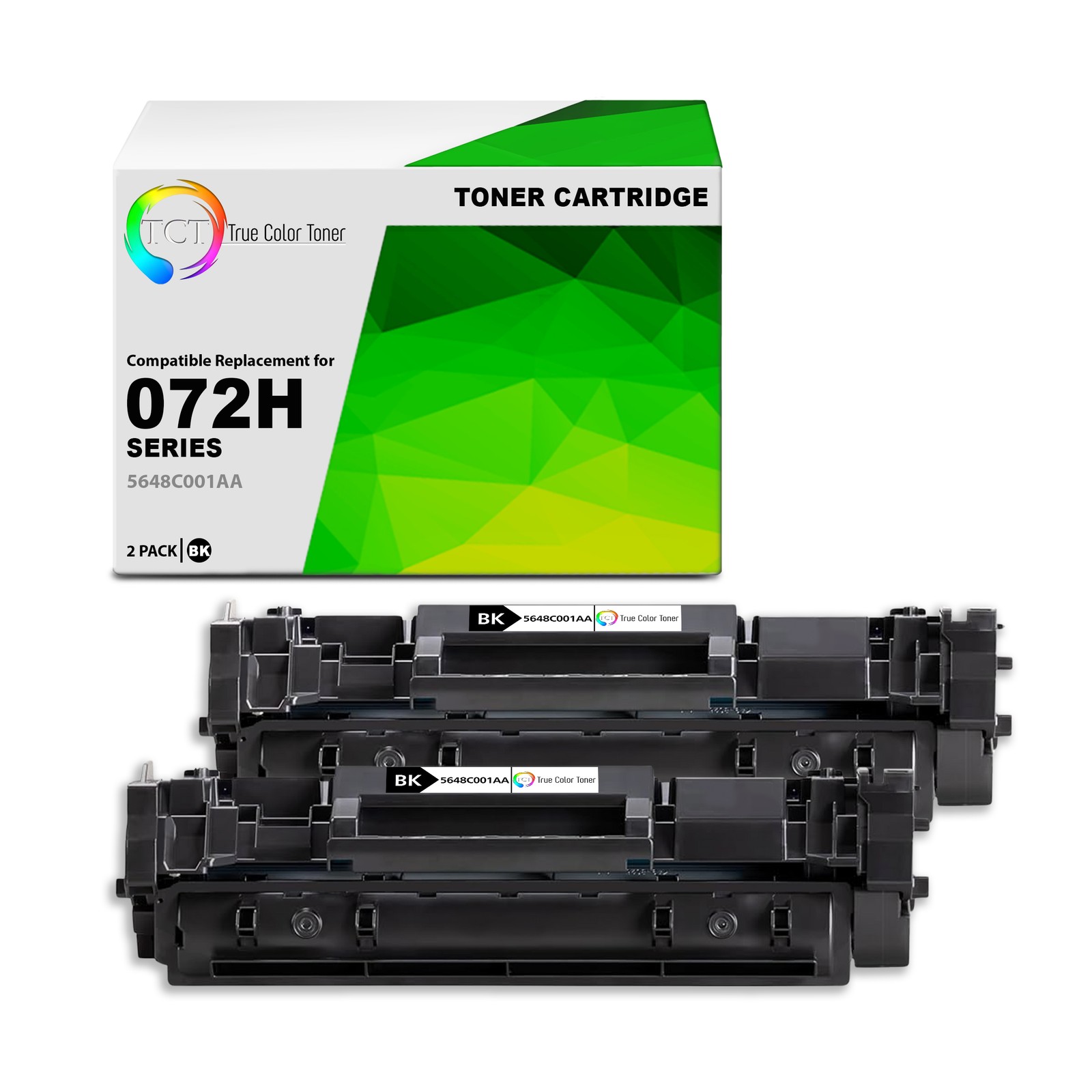 2PK TCT Compatible 072H For Canon imageCLASS LBP172DW MF284DW Toner Cartridge