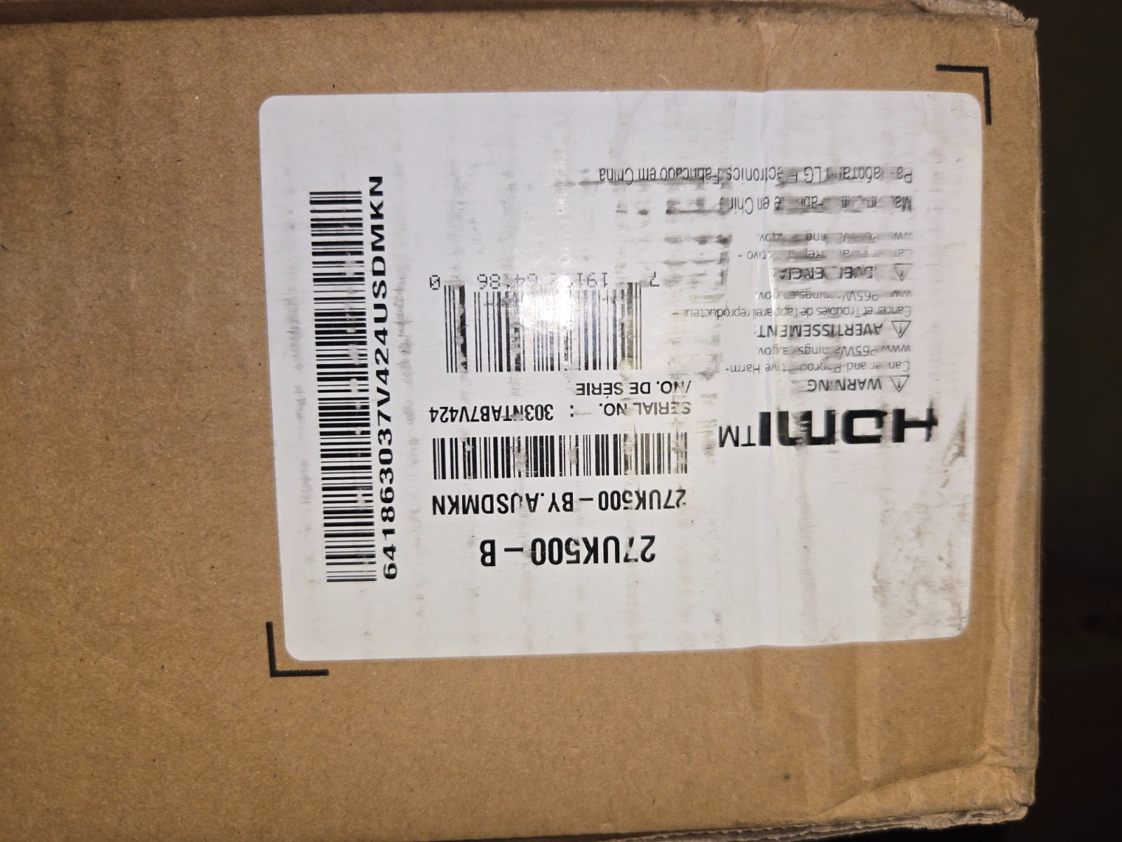 LG 27UK500-B 27" IPS LED Monitor