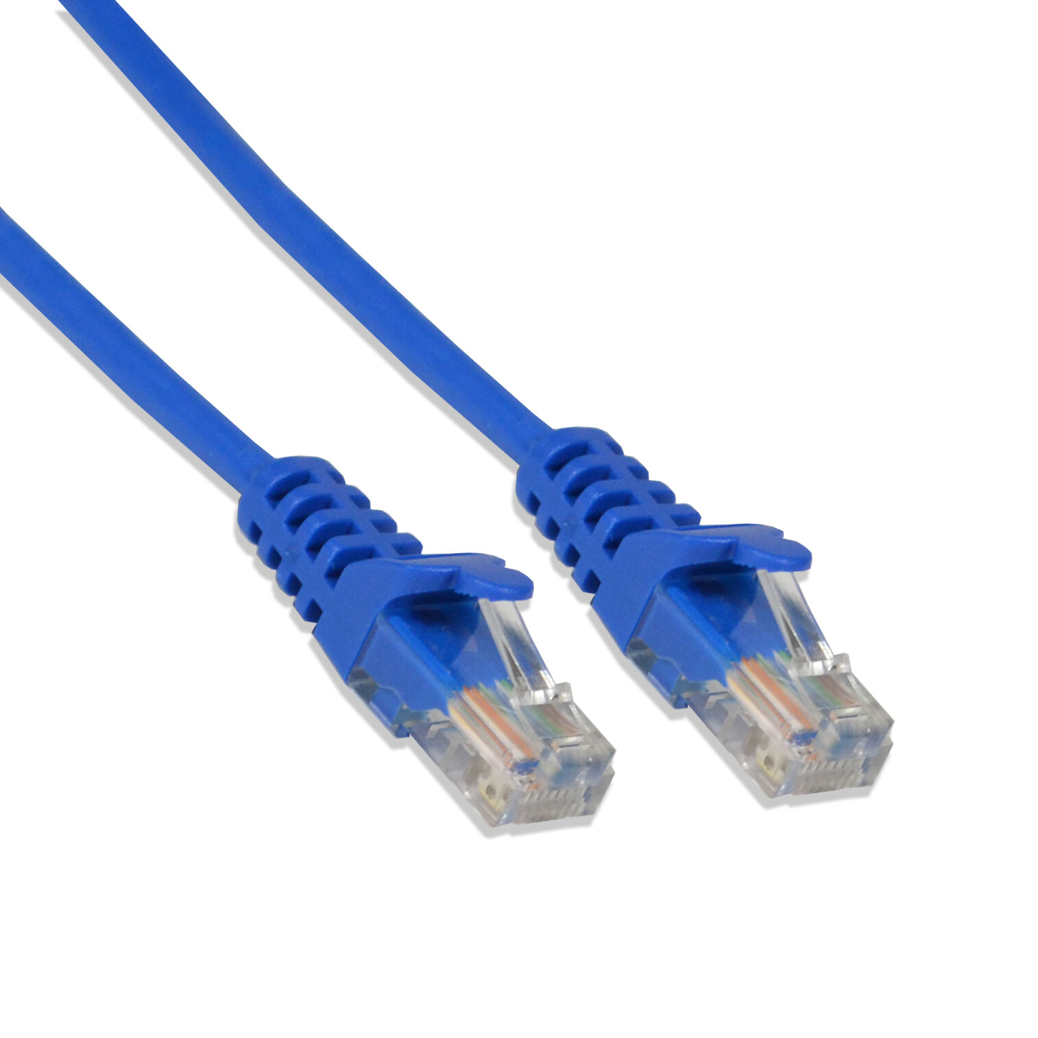 15ft Cat5e Cable Ethernet Lan Network RJ45 Patch Cord Internet Blue (50 Pack)