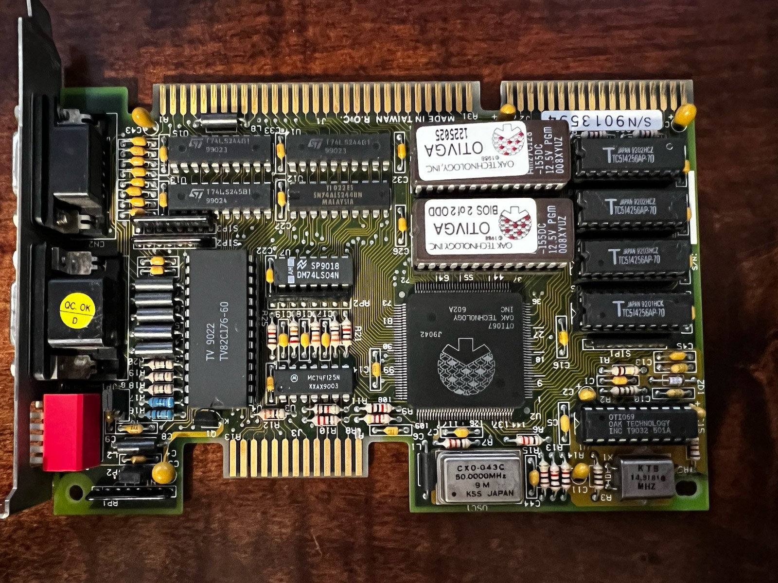 OAK OTIVGA-6716 OTI-067 512KB 16-Bit ISA VGA Graphics Card Tested