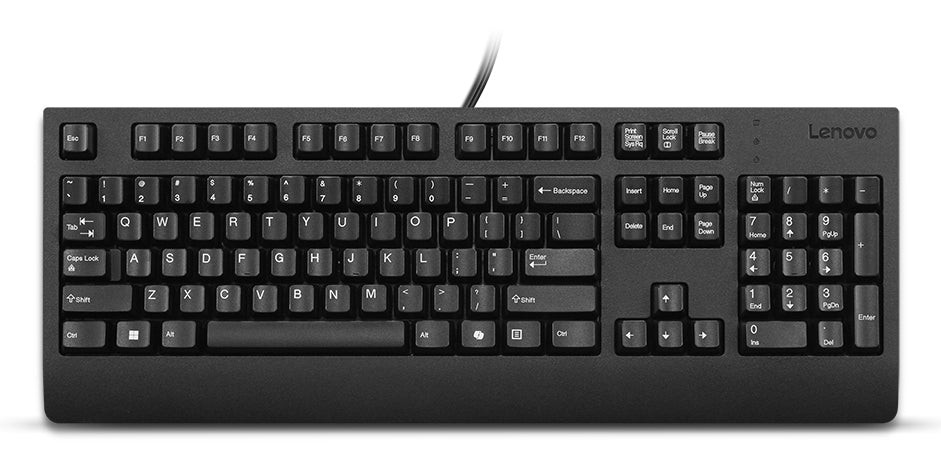 Lenovo Preferred Pro II USB Keyboard AI - US English, USB-A, Black - 4Y41R64588
