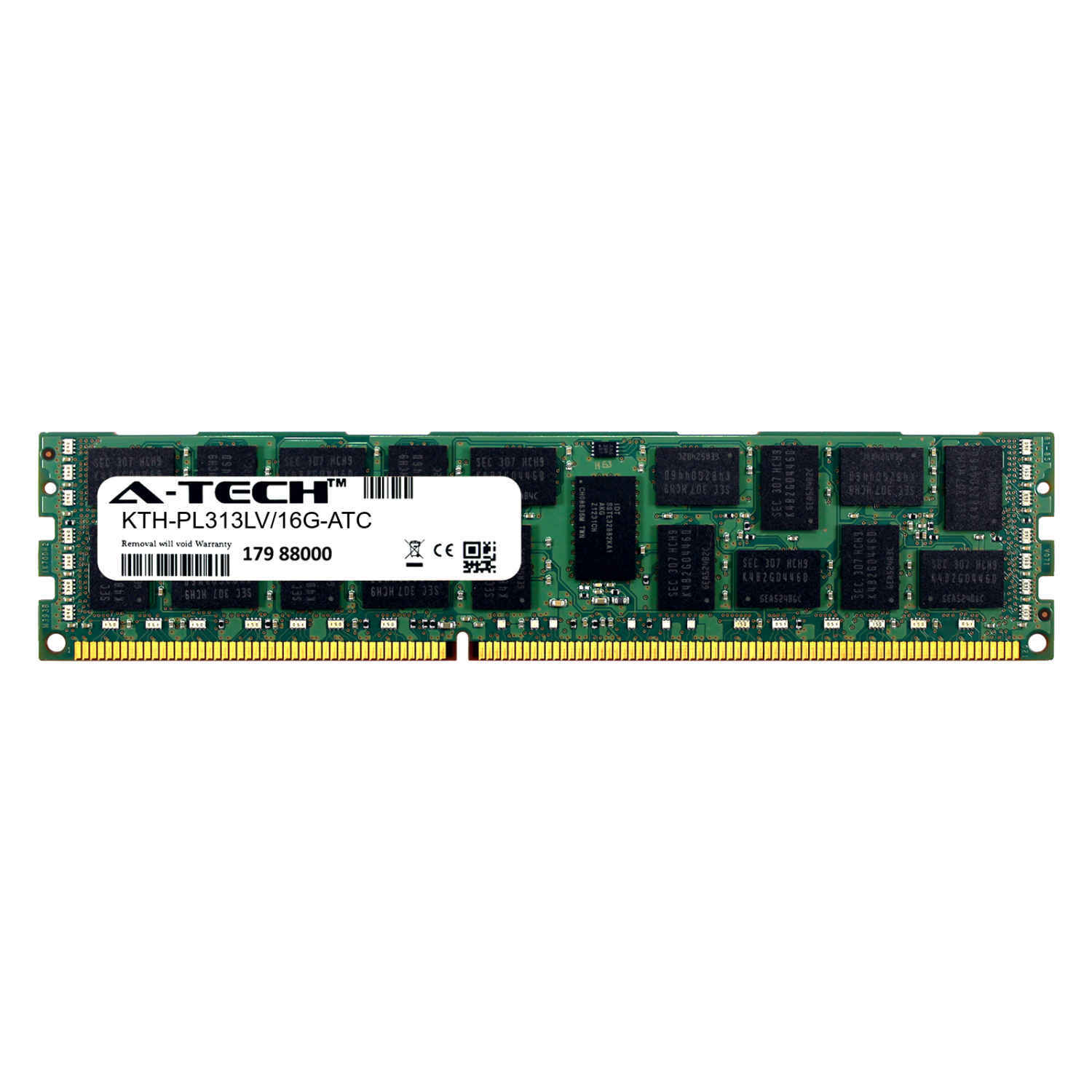 16GB DDR3 PC3-10600R RDIMM (Replacement for Kingston KTH-PL313LV/16G) Memory RAM