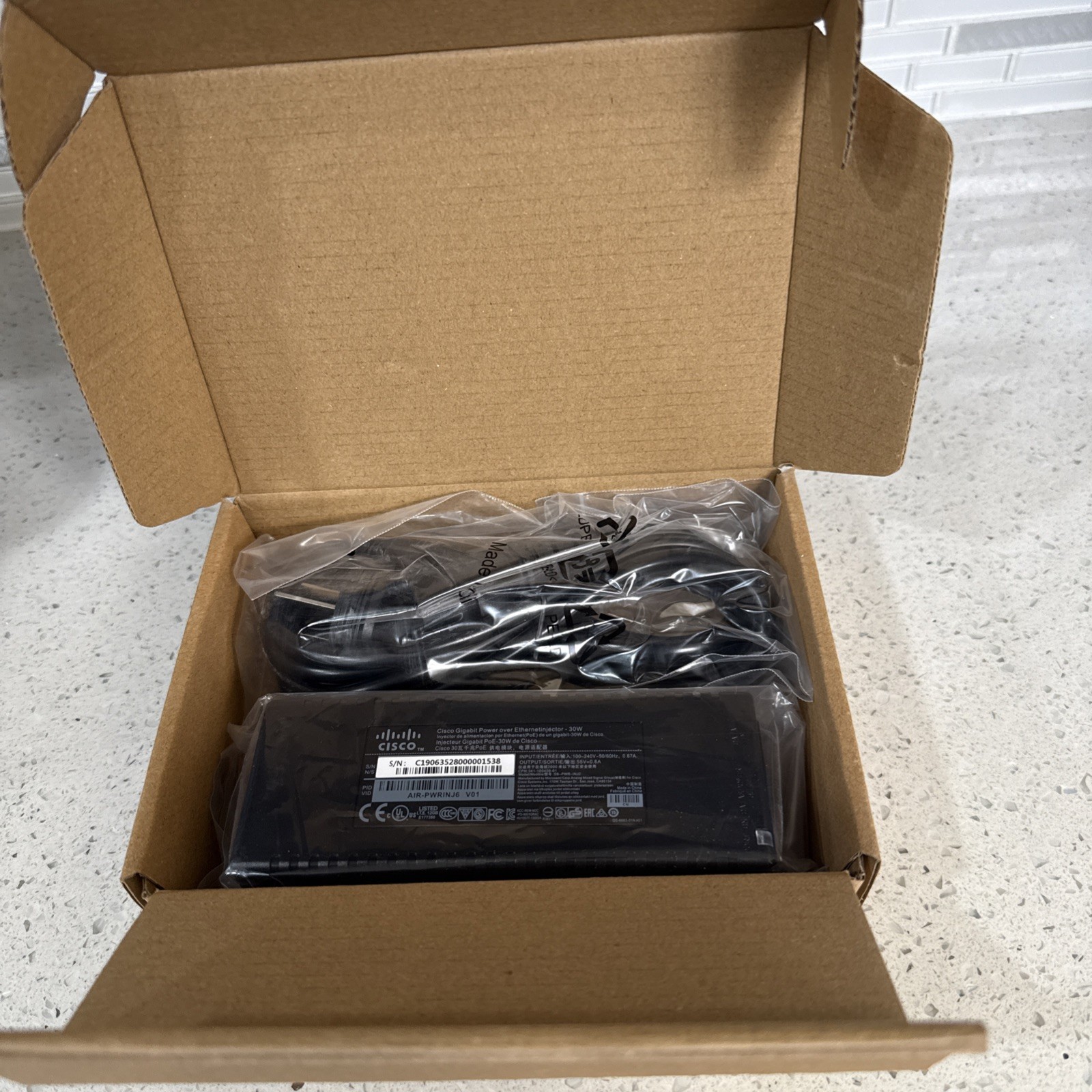 AIR-PWRINJ6 For Cisco POE power module 30W AP power adapter