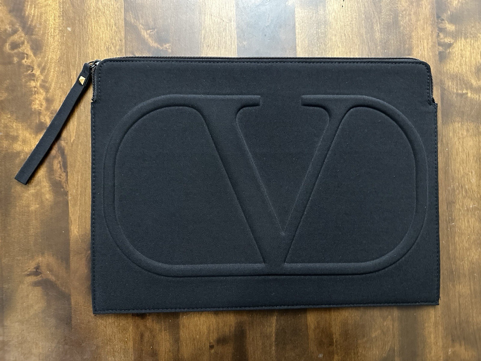 Valentino Black Laptop Sleeve Case Bag Authentic Fits 15 Laptop Brand New Luxury
