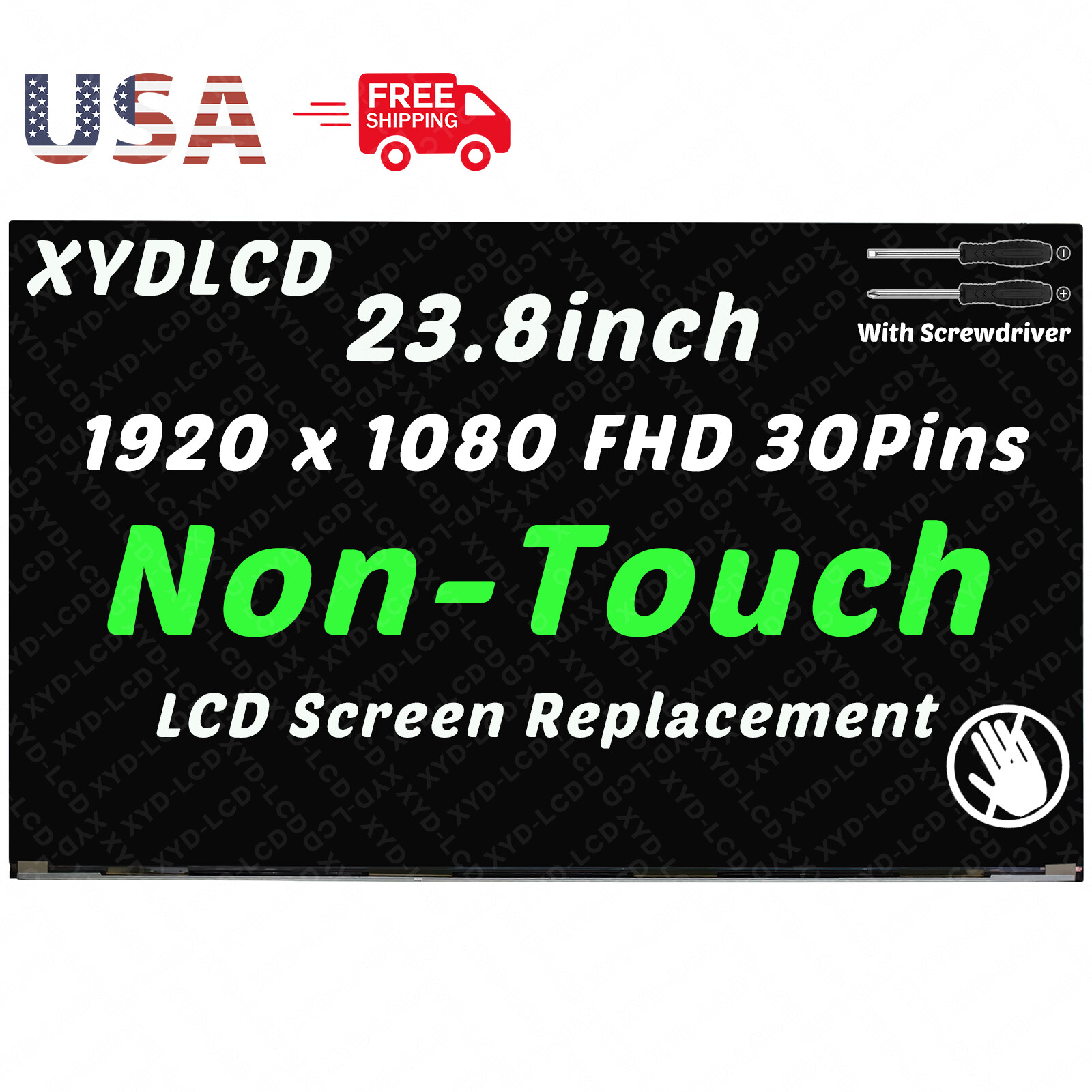 for HP P/N L01814-L71 LCD Non-Touch Panel - 23.8 IPS FHD 250nit AG 3S ZBD BOE