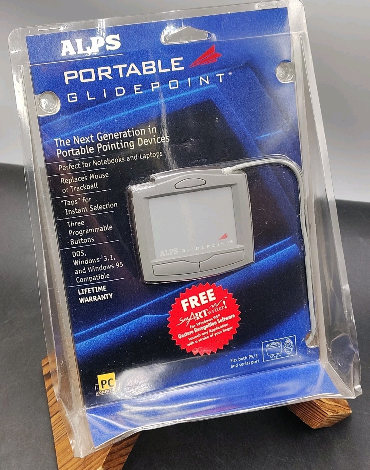 VTG ALPS Portable Glidepoint Touchpad Pointer Mouse DOS Windows 95 Sealed READ