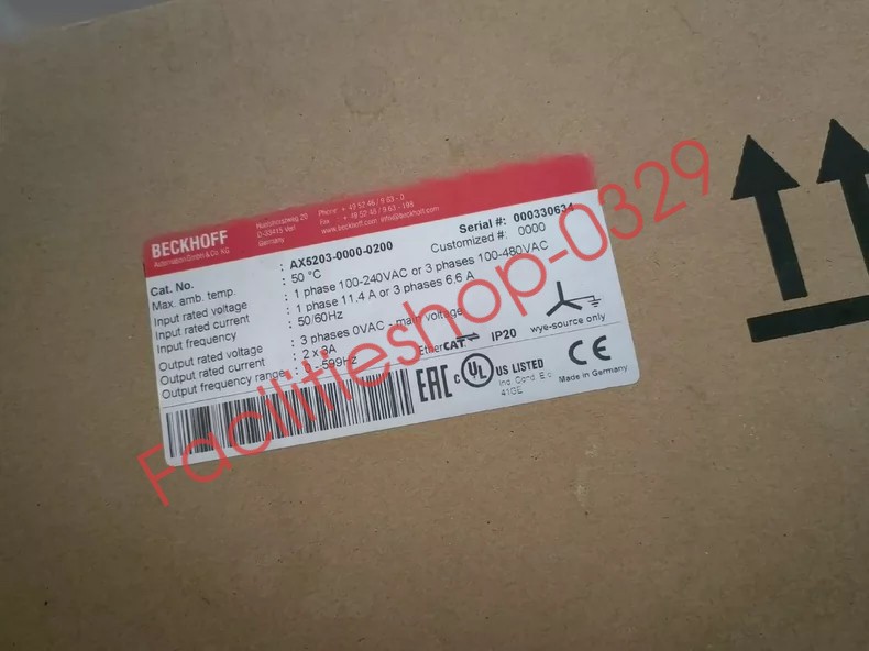 BECKHOFF AX5203-0000-0200 Servo Driver DHL/FedEx