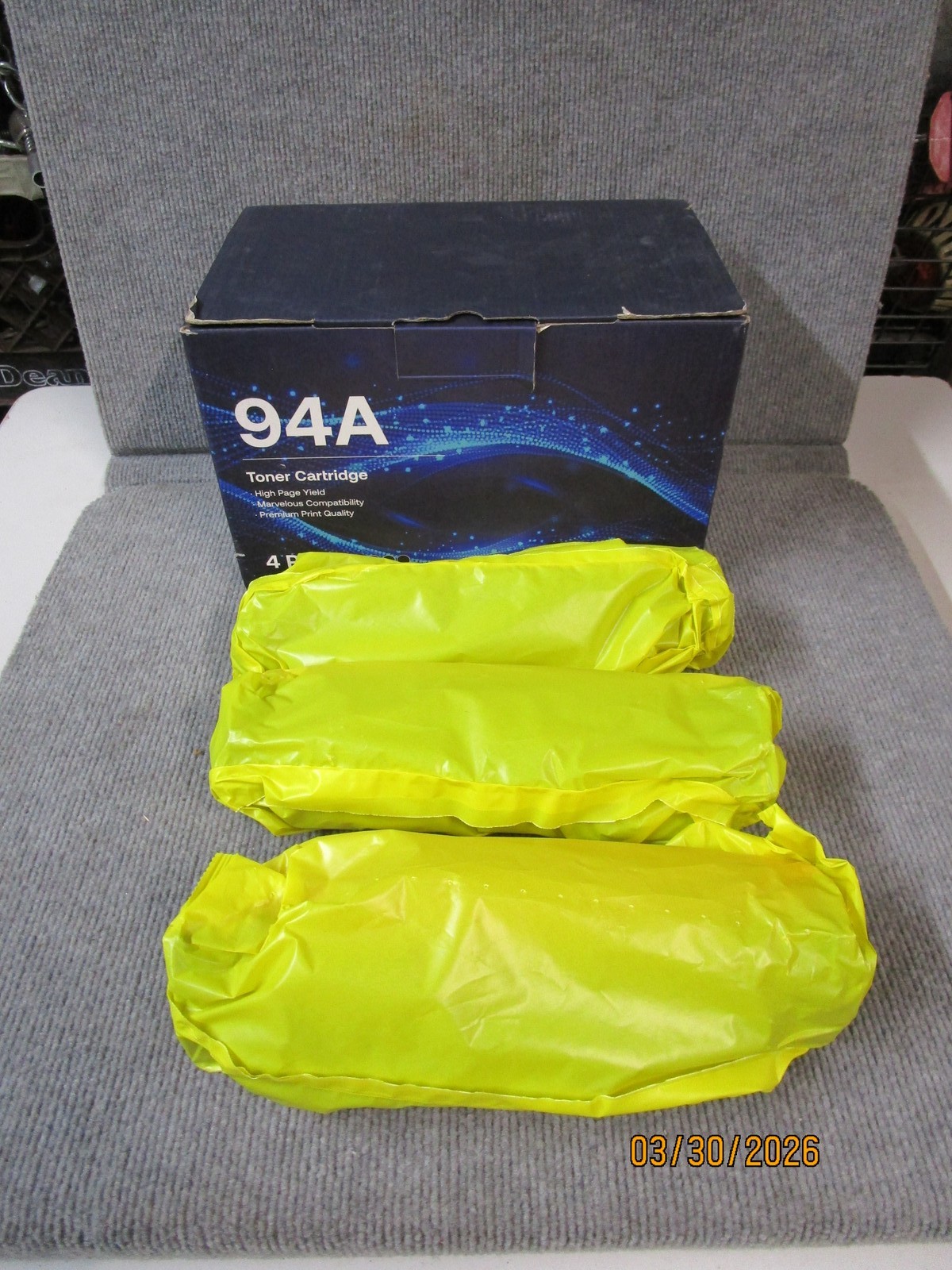 3 Toner Cartridges 94A New