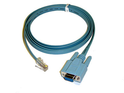 Cisco - Serial cable RJ-45 (M) DB-9 (F) for 16XX, 17XX, 627, 67X, 80X, 81X, 82X,