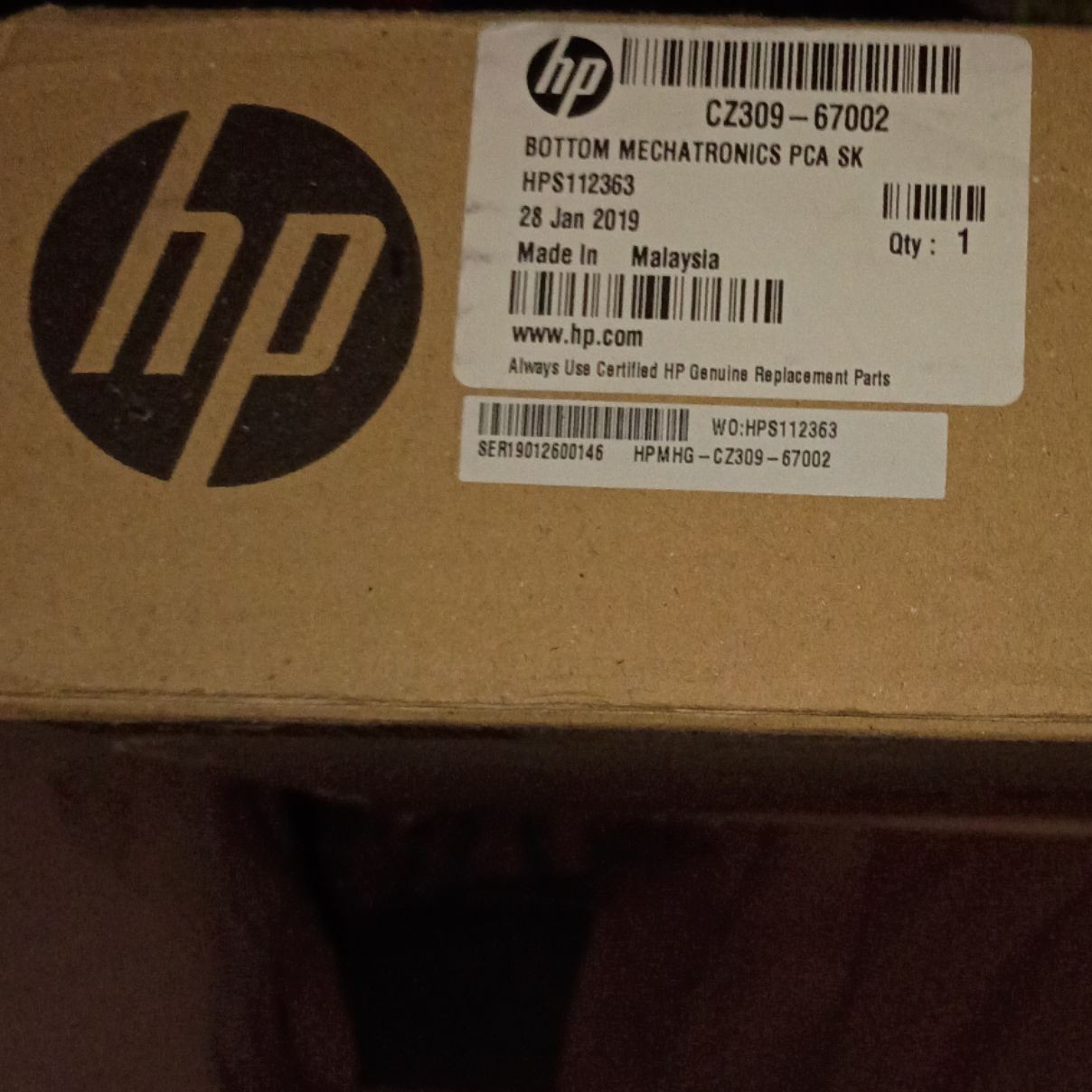 HP CZ309-67002 Bottom Mechatronics PCA Service Kit  Pagewide XL 4500 5000 8000