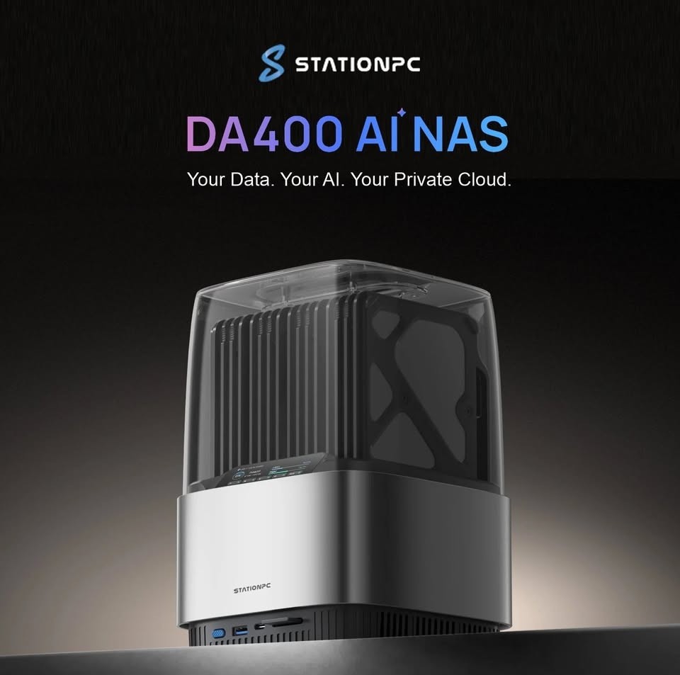 StationPC DA400 AI NAS Next-Gen AI NAS & Local AI Cloud