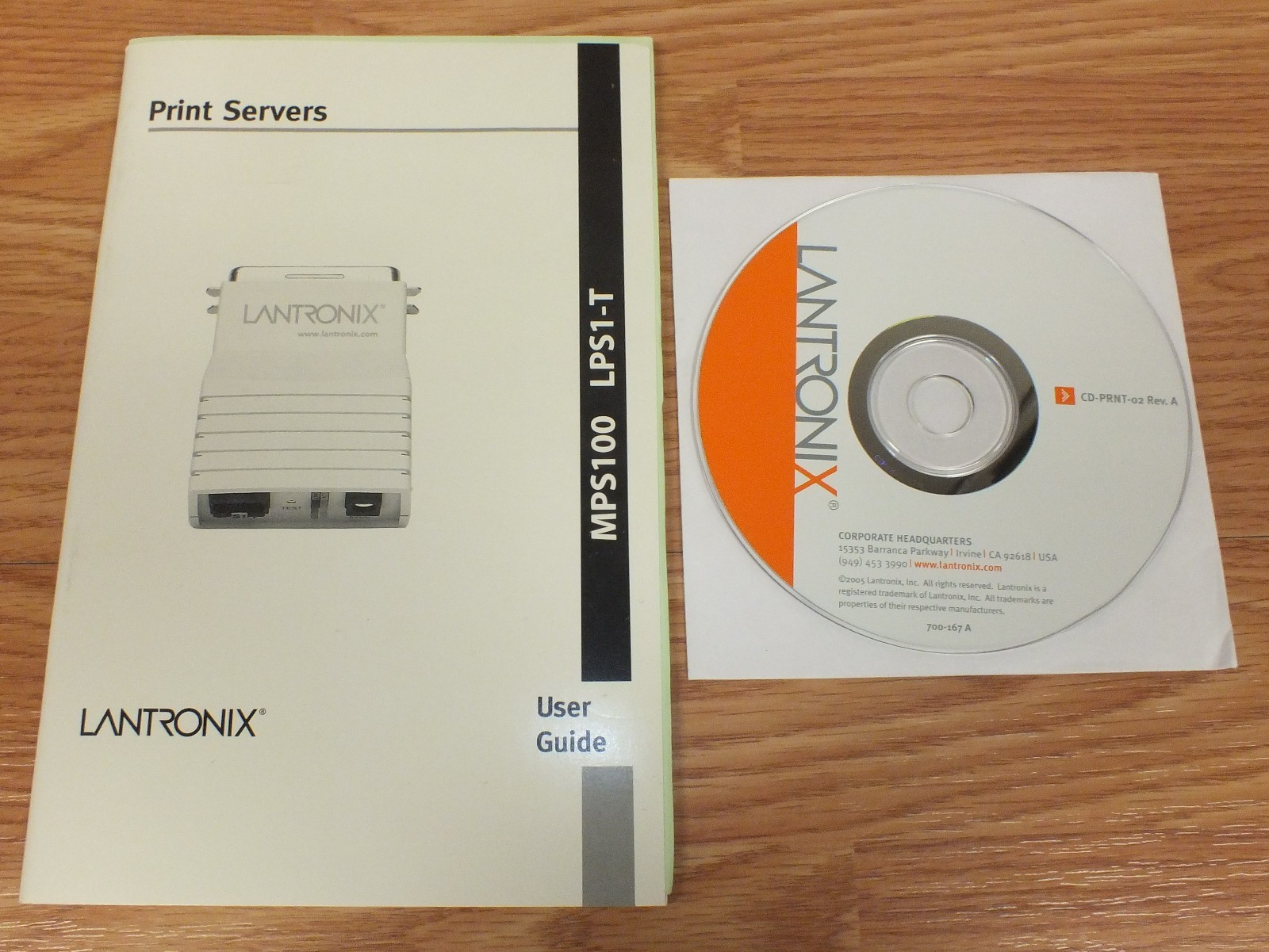 Replacement Lantronix (MPS100 / LPS1-T) Software CD Set Up Guide & User Guide 