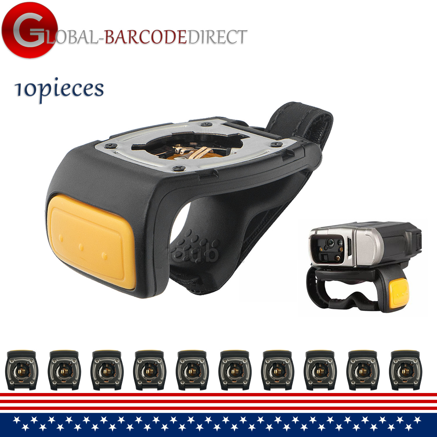 10x Scan Trigger with Finger Strap For Zebra RS60B0 RS6000 WT6000 Scanner