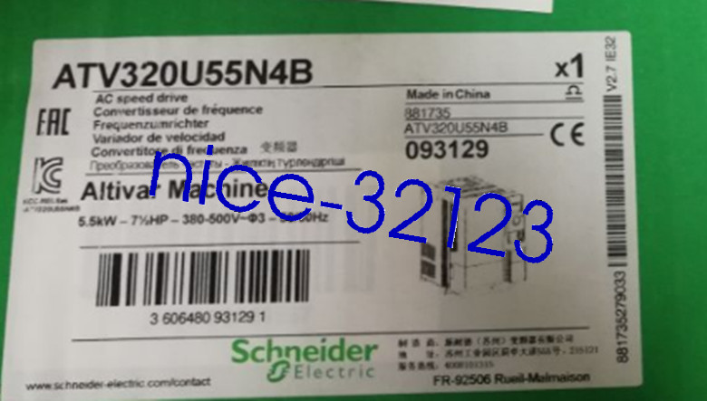SCHNEIDER ATV320U55N4B New In Box One Year Warranty Expedited Shipping