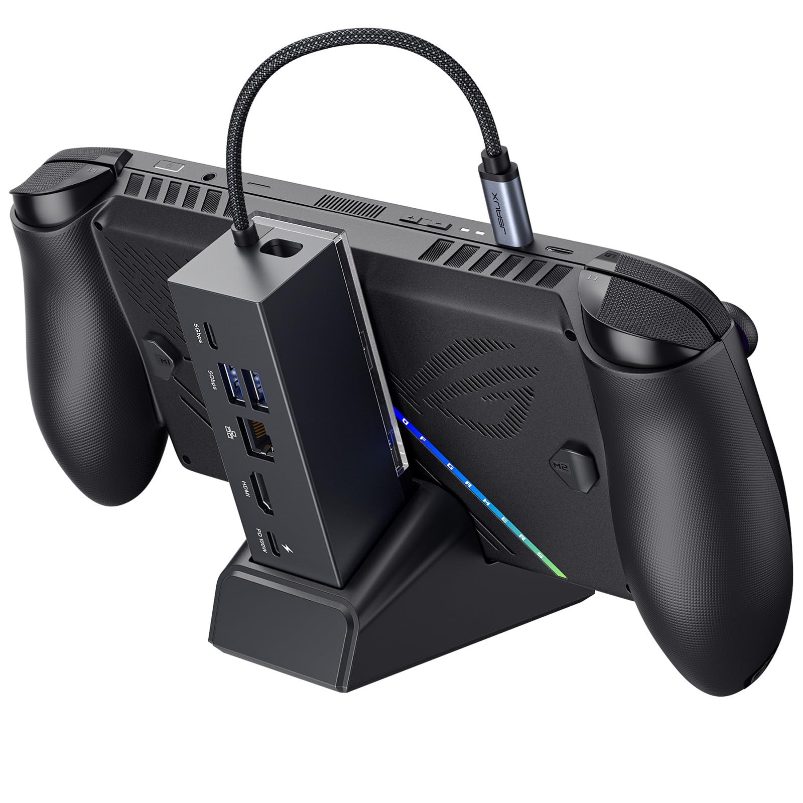 JSAUX Docking Station for ROG Xbox Ally X (2025)/ROG Ally X/ROG Ally/Steam Deck/