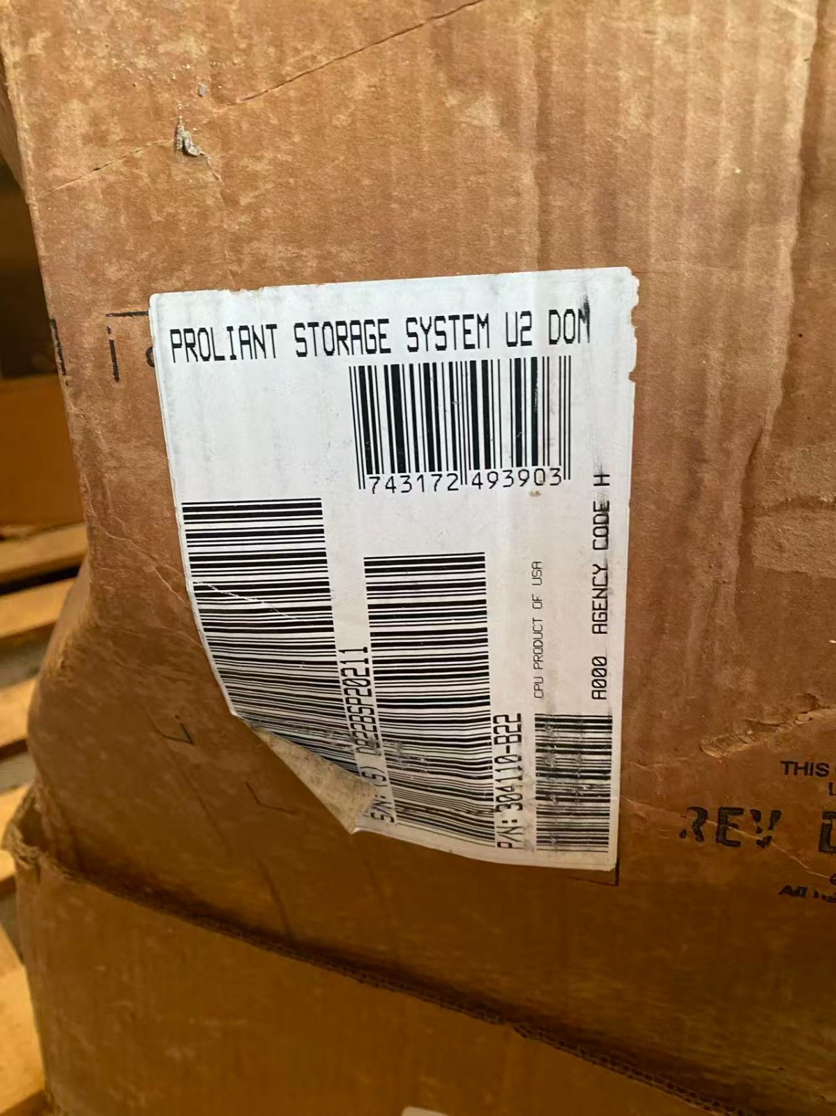 HPE ProLiant Storage System Model U2 DOM 304110-001