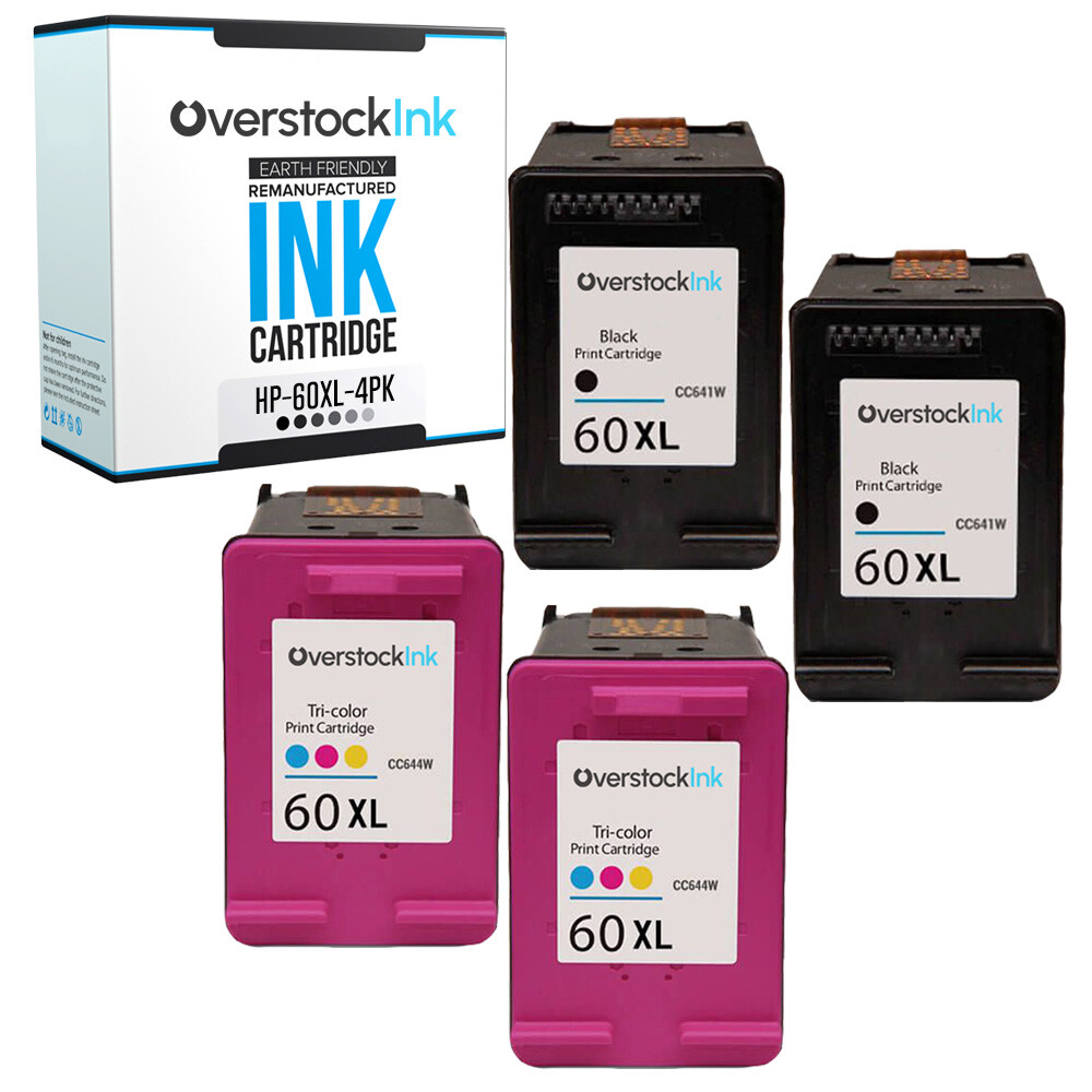 4PK Compatible OSI HP 60XL Printer Cartridges for HP DeskJet F2400 F2492 F2493