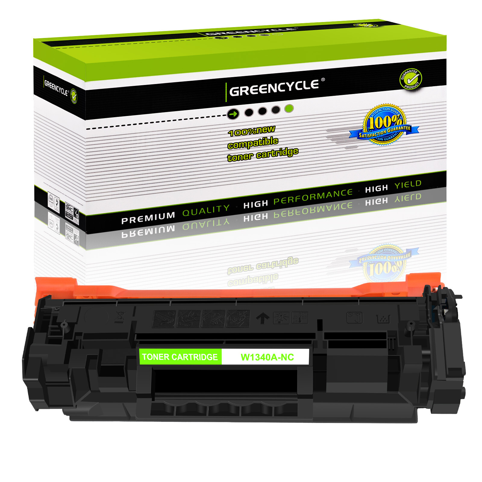 GREENCYCLE 1PK Compatible W1340A Toner With HP 134A M209dw MFP M234dwe No Chip