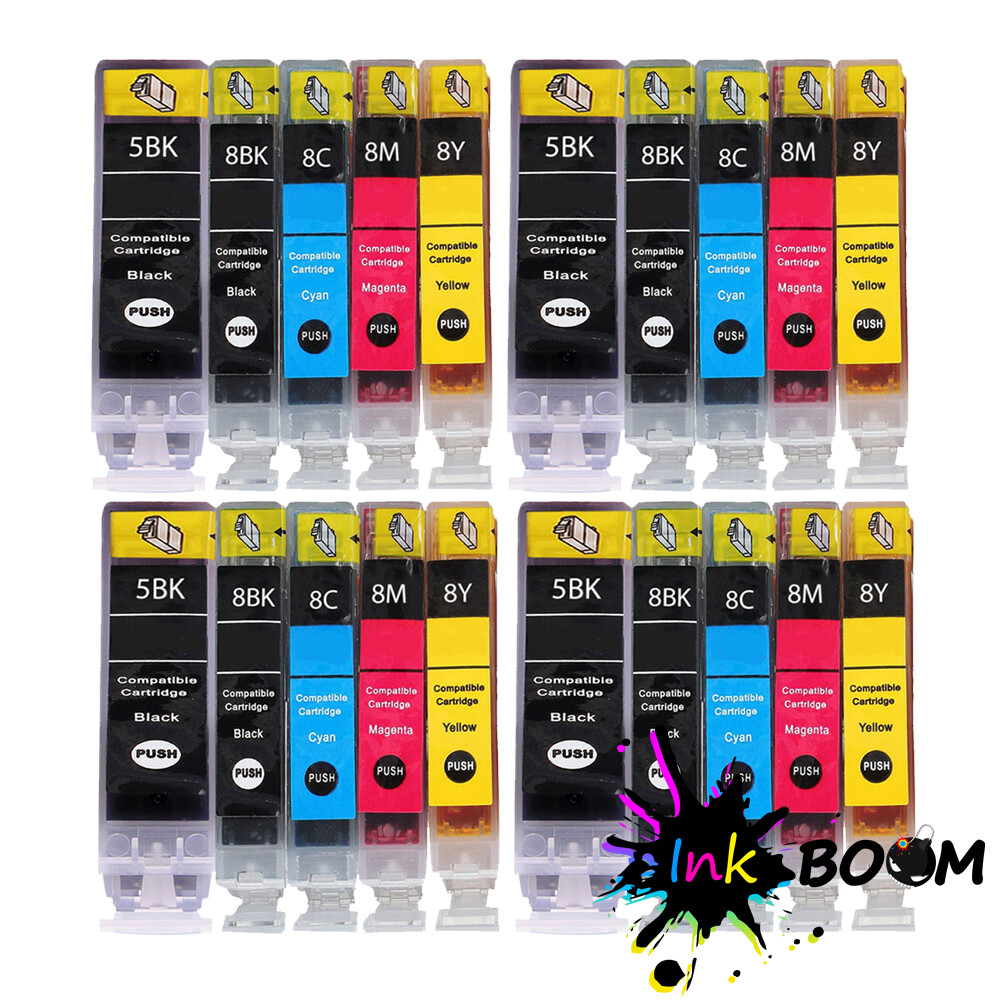 20 Ink Cartridge for PGI-5 CLI-8 PIXMA iP4300 iP5300 MP510 MP600R MP830