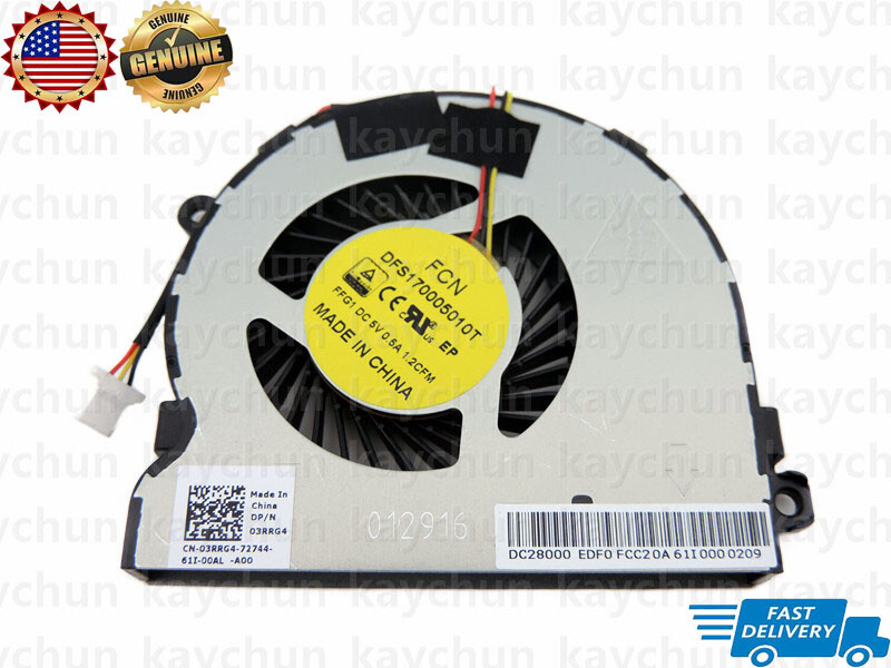 Original CPU Cooling Fan For DELL Inspiron 14 5447 15 5547 03RRG4 3RRG4