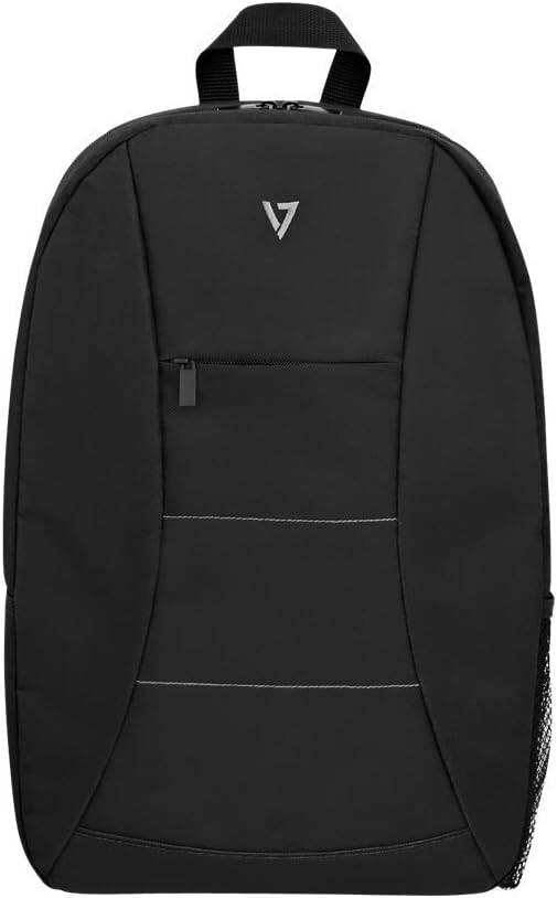 V7 15.6" Essential Laptop Backpack Padded Water Resistant CBK1-BLK Fits 16"