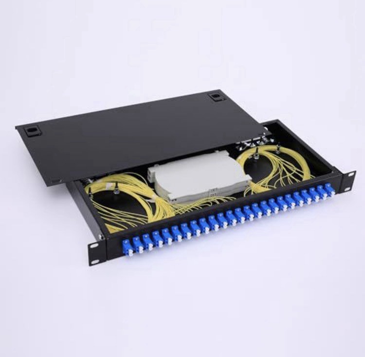 High-Performance 24 Duplex 48 Port LC-OS1 Rack Mount Fiber Enclosure Box Kit ...