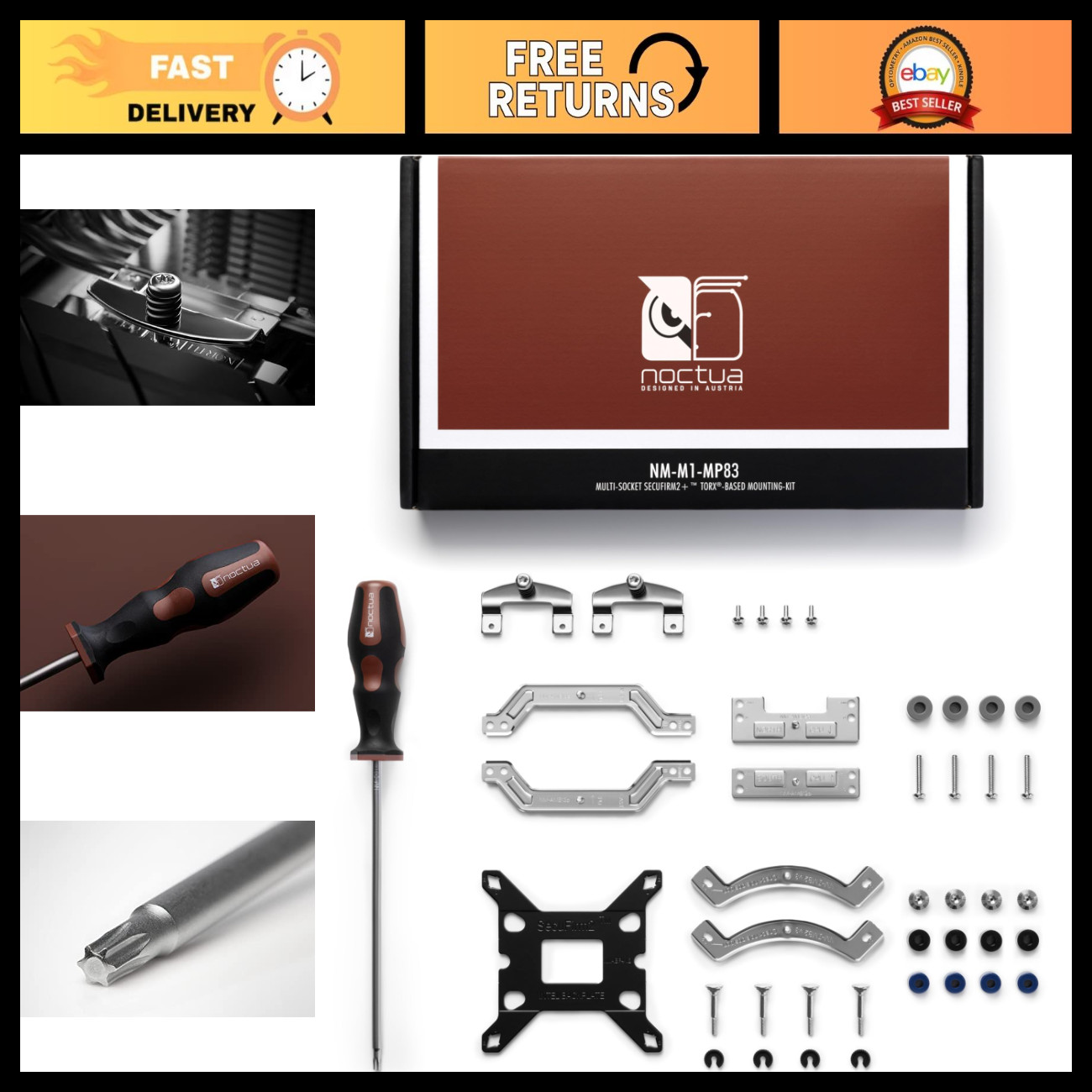 High-Performance Multi-Socket Mounting Kit for CPU Coolers - SecuFirm2+ Compatib
