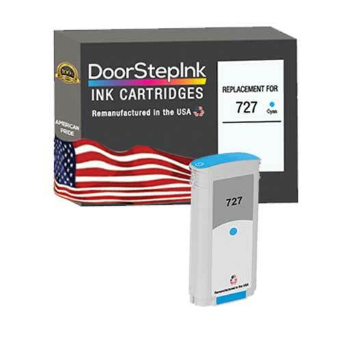 DoorStepInk Compatible Ink Cartridges For HP 727 Cyan 130mL-USA