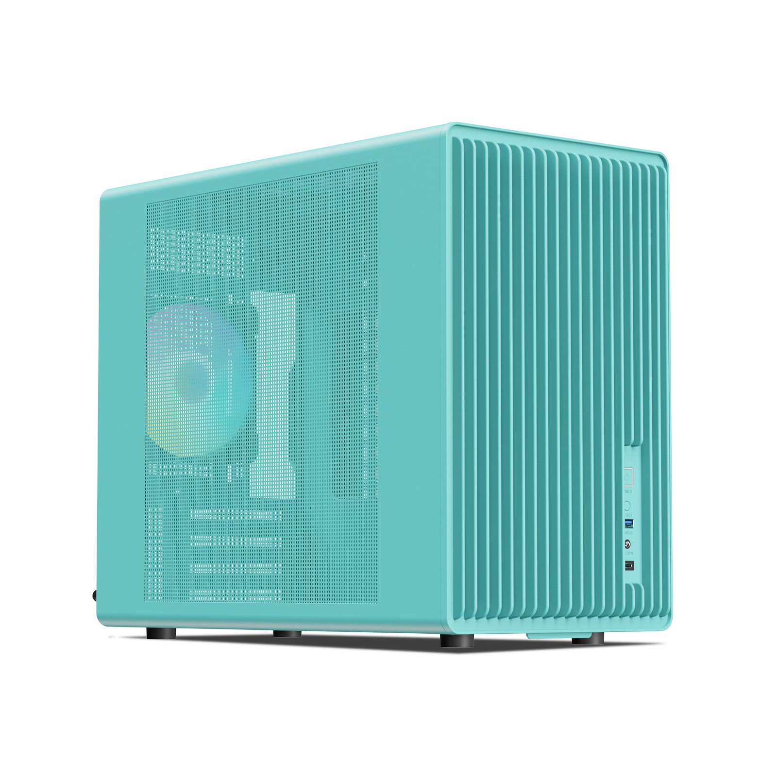 Vetroo M06 Green Micro-ATX Computer Case Gaming PC Case w/ 1x 120mm ARGB&PWM Fan