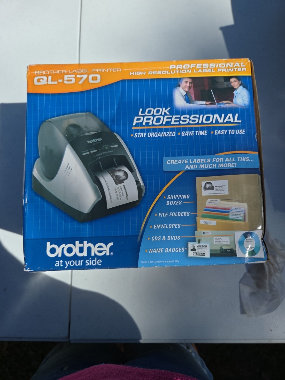New In Box Brother QL-570 High Resolution Professional Thermal Label Printer