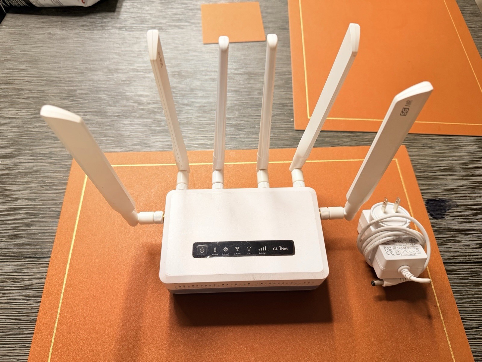 GL.iNet GL-XE3000 (Puli AX) 5G Router with Battery - Duo SIM, Wi-Fi 6, eSIM