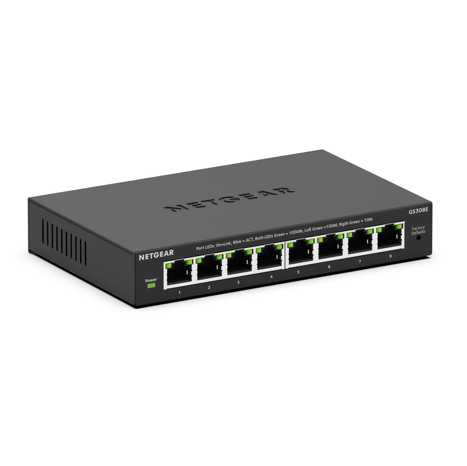 NETGEAR 8-Port Gigabit Ethernet Easy Smart Managed Network Switch (GS308E)