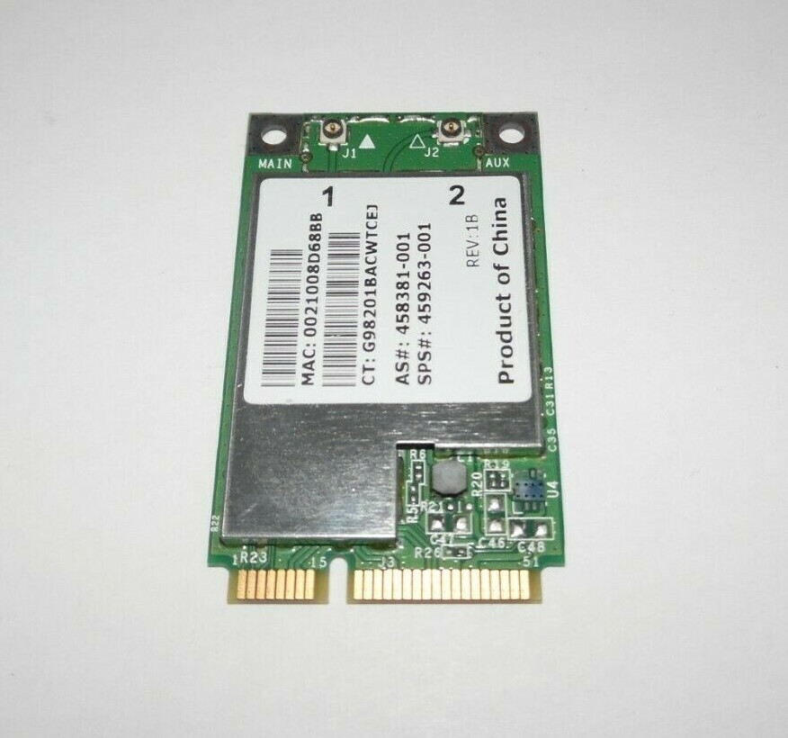 Broadcom Mini PCI Express Wireless Card BCM94312MCG 459263-001 458381-001