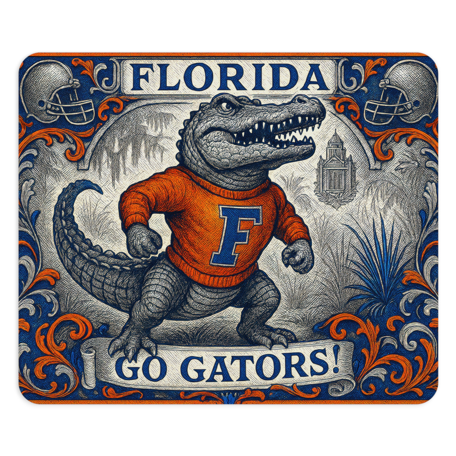 Florida Gators Mouse Pad 9.5"x8" Go Gators Desk Mat Football Fan Gift Office Dec