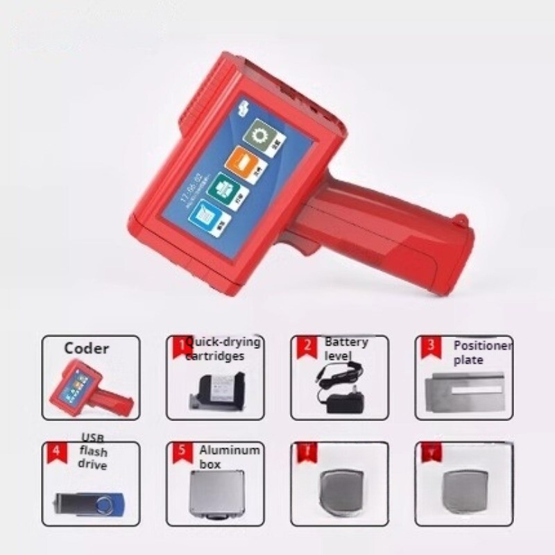 Handheld intelligent inkjet printer automatic large font date coding machine