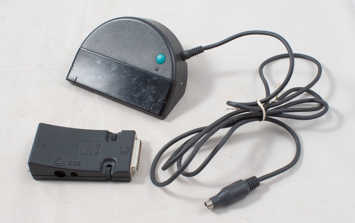 Vintage Logitech ScanMan II S-SMA2 Gray Rolling Handheld Scanner - UNTESTED