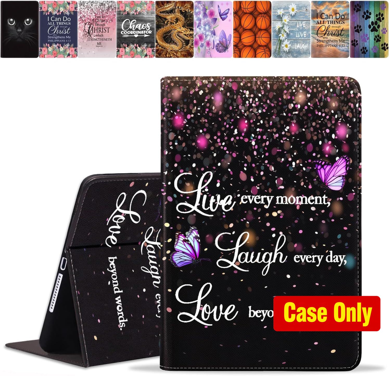 Slim Case for Tab A9 Plus 11 Inch 2023, Lightweight Glitter Smart Cover