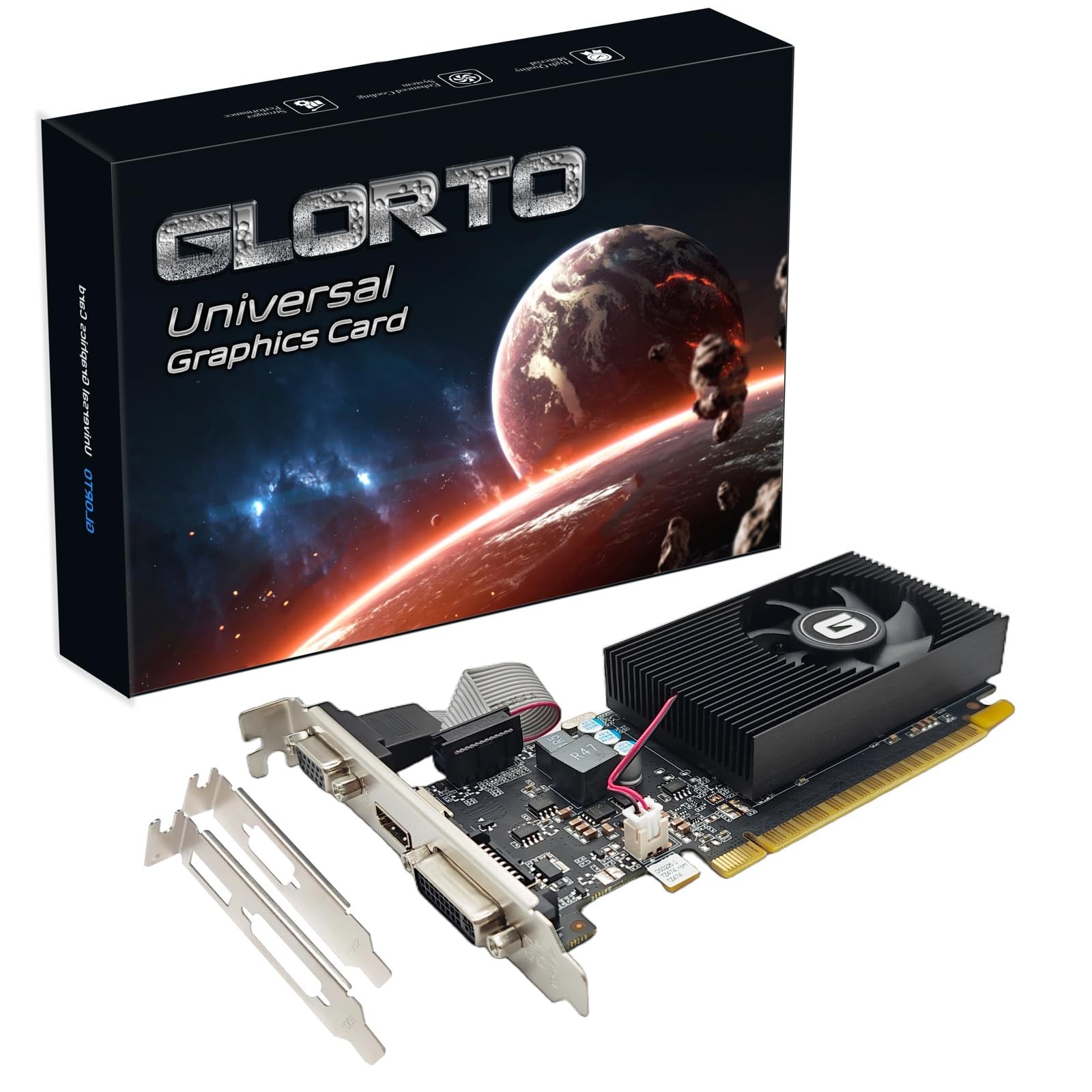 Low Profile 4GB DDR3 Graphics Card, PCIe 3.0, HDMI/VGA/DVI, Entry Level GPU for