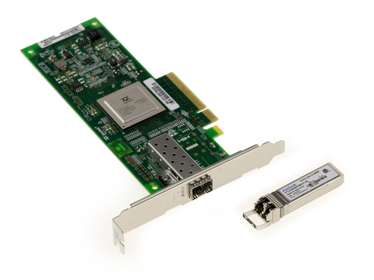 PCIe Network Card 8 GB SFP+ QLOGIC QLE2560 - With LC MMF SFP+ 850nm Module