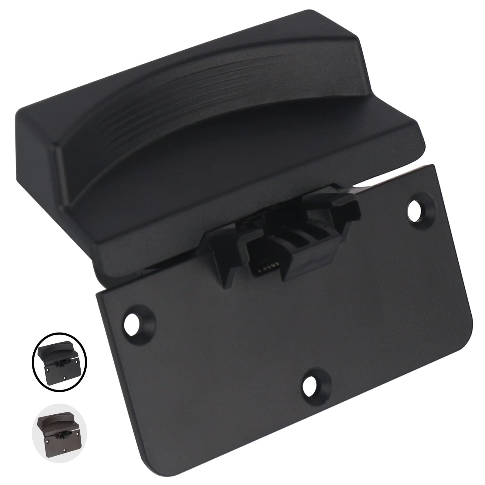TQPONLY Center Console Armrest Latch Compatible with Lower Latch-Black 