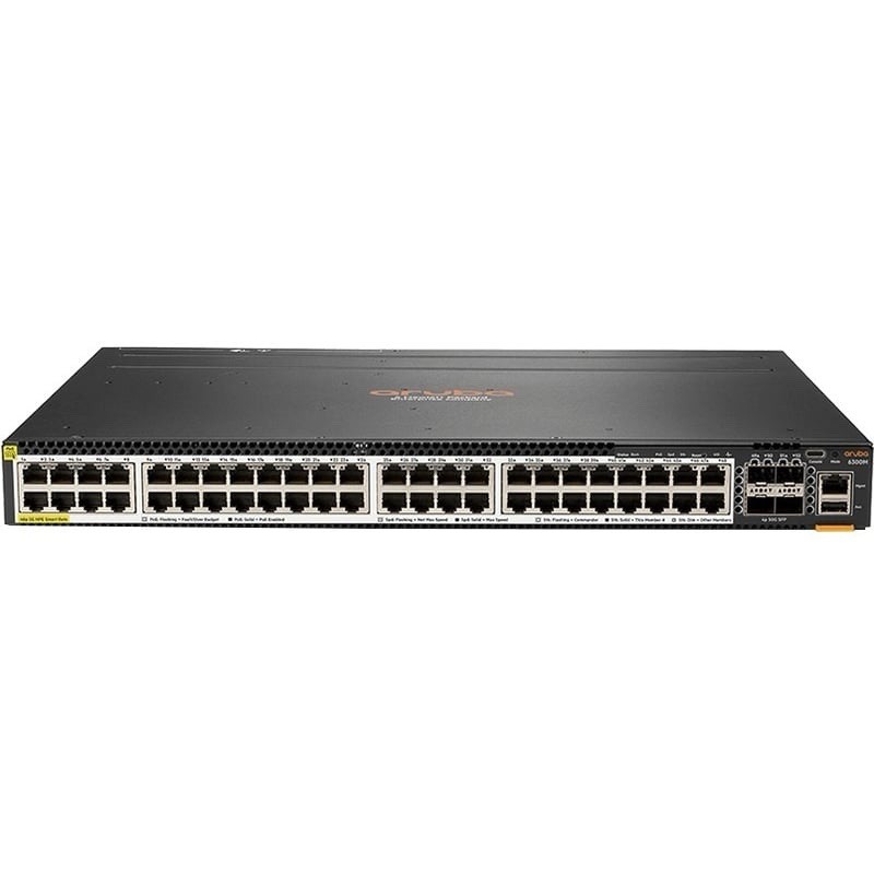 Aruba 6300M 48-Port POESR5, CL6 Managed Rack Switch (P/N) JL659A 4SFP56