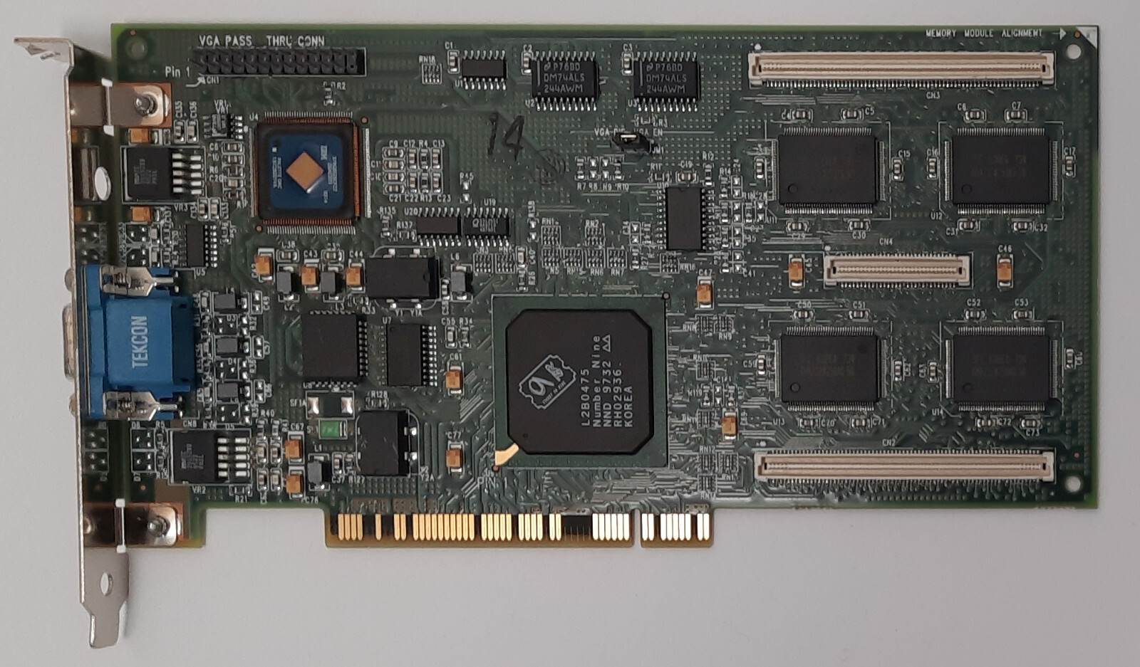 Number Nine #9 Revolution 3D PCI Graphics Card (Ticket to Ride, 4MB, Retro, 1997)