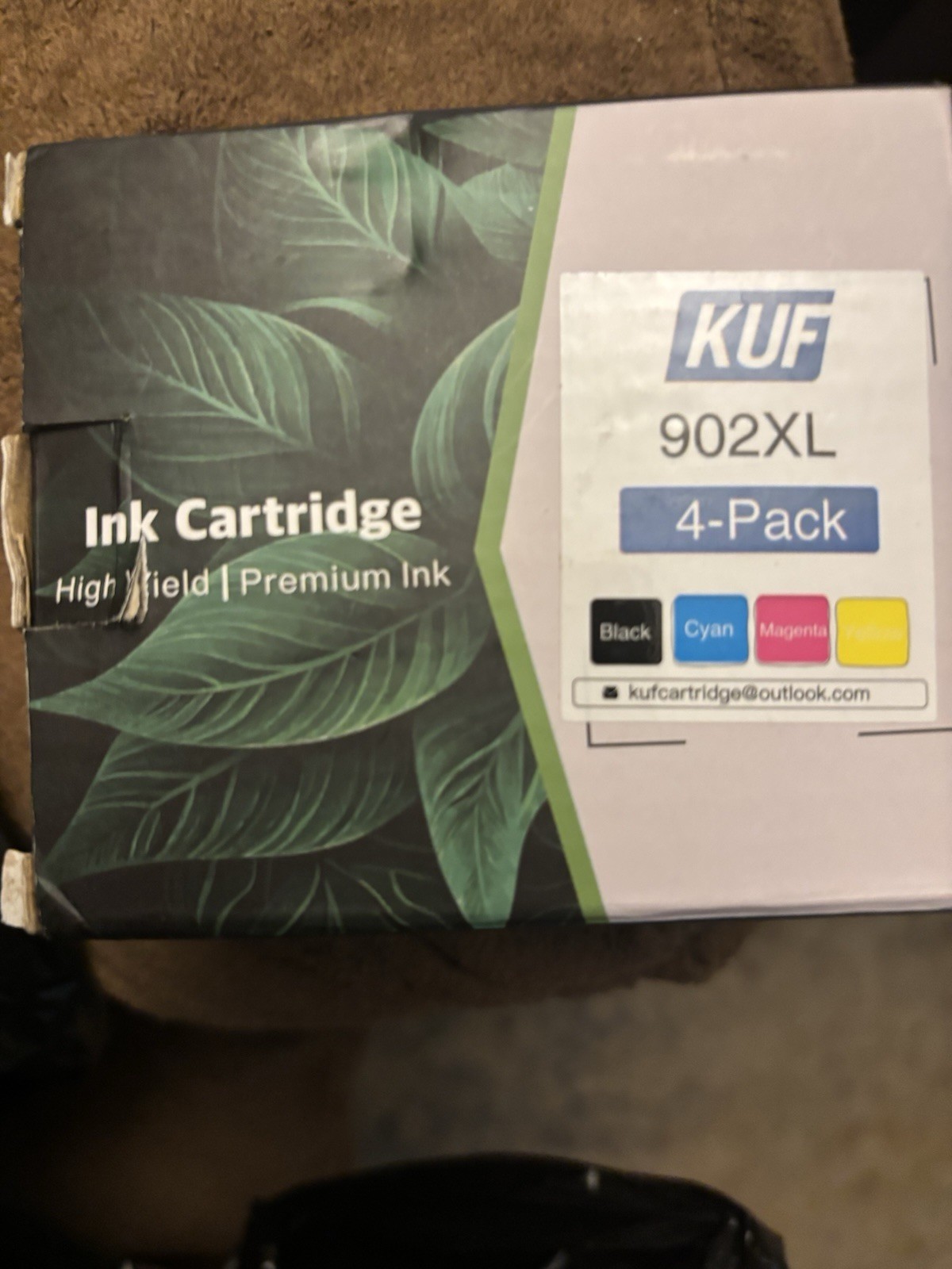 KUF 902XL Compatible Ink Cartridge 4-Pack Black Cyan Magenta Yellow