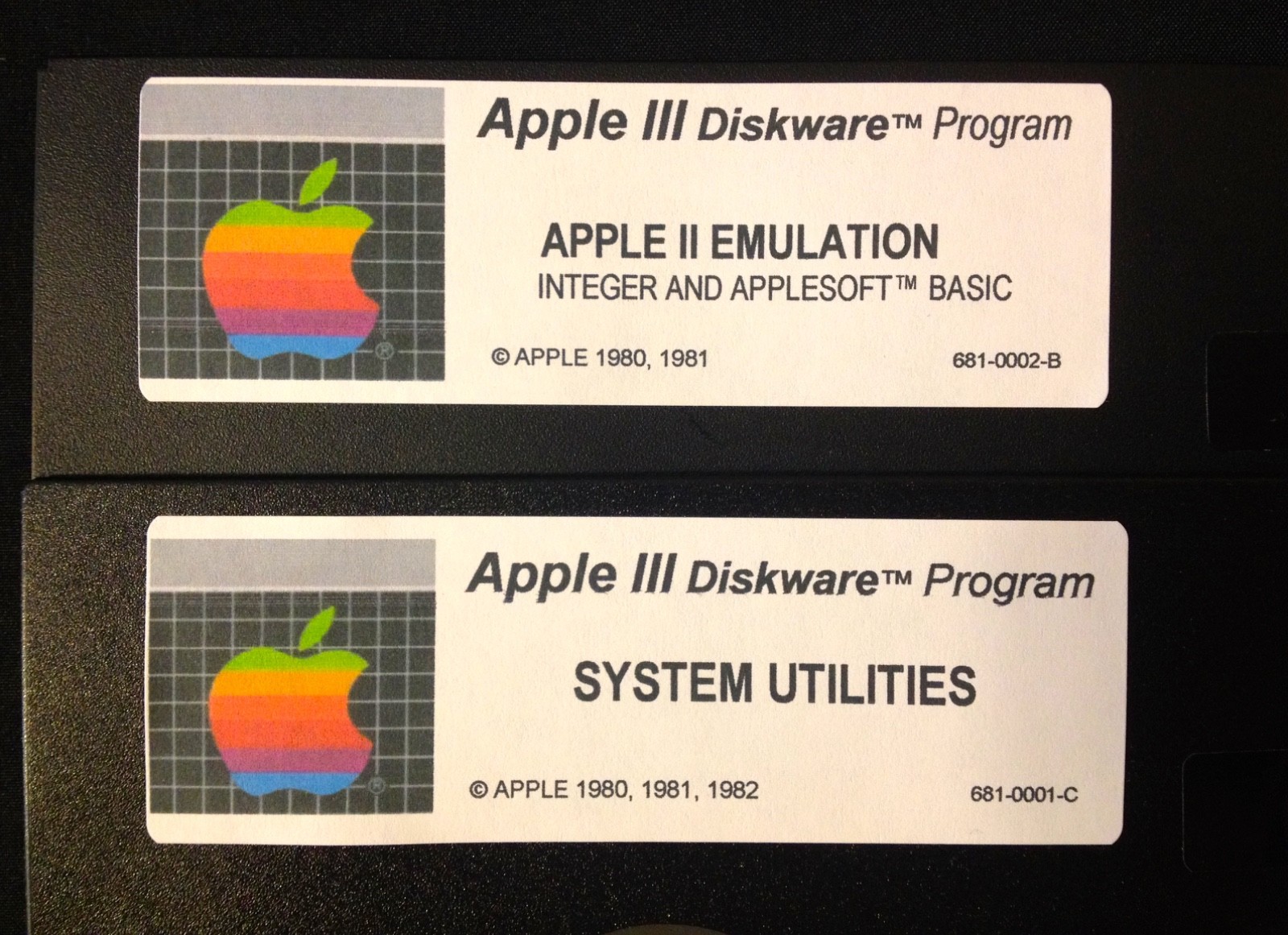 Apple III Home Computers /SOS 2 Disk set / Apple II Emulation / System Utilities