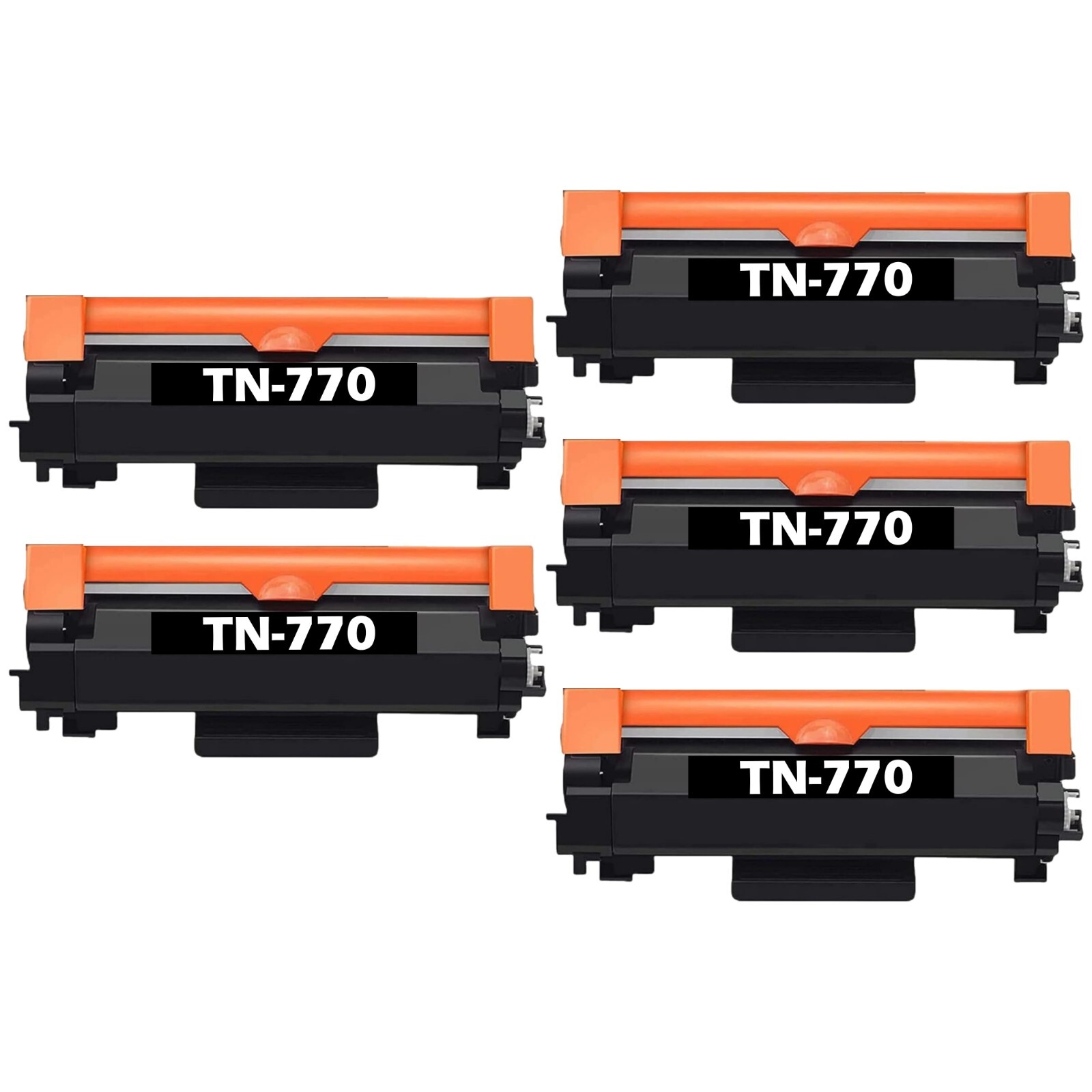 5Pack TN770 Toner Cartridge for MFCL2750DW L2750DWXL HLL2370DW L2370DWXL Printer