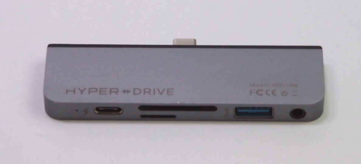 Used HyperDrive 6-in-1 Hub for iPad Pro (HD319B Gray) USB-C HDMI SD 3.5mm USB-A