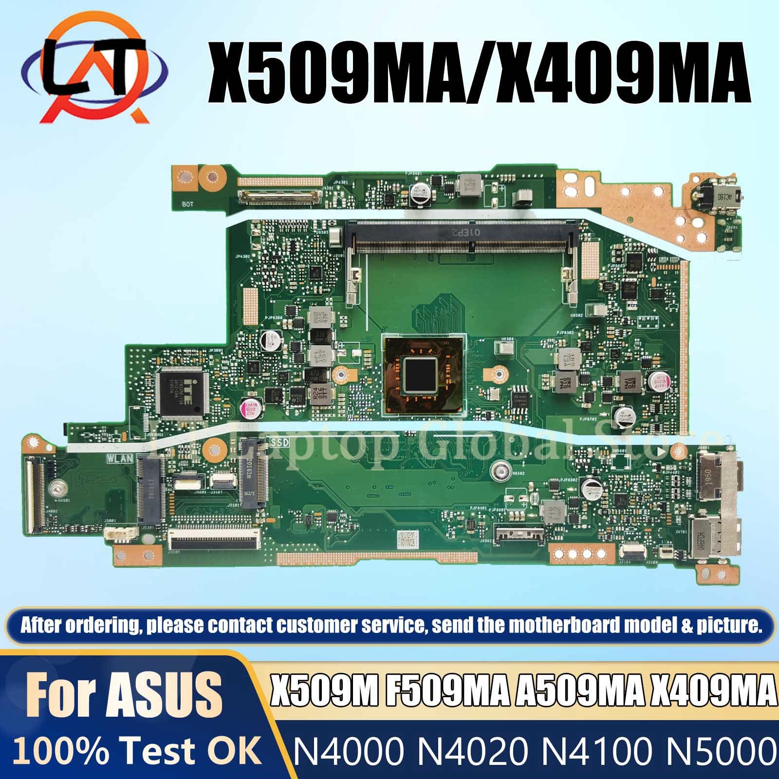For ASUS X409MA X509MA F409MA F509MA Motherboard M409D CPU N4100 N5000 N5030