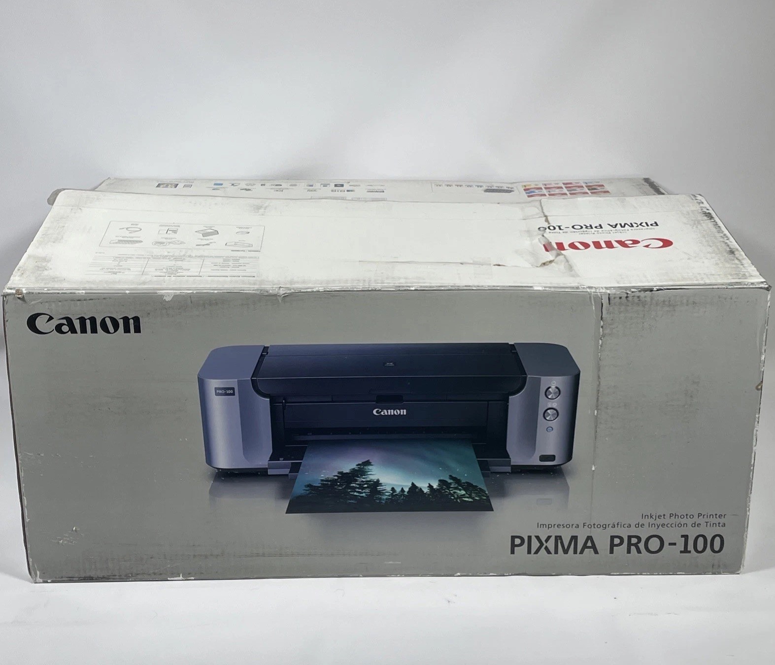 Canon PIXMA PRO-100 Inkjet Color Digital Photo Printer - Open Box